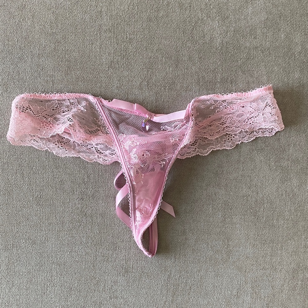 Honey Birdette “Rebecca” Pink Lace Intimate Set - Picture 6 of 7